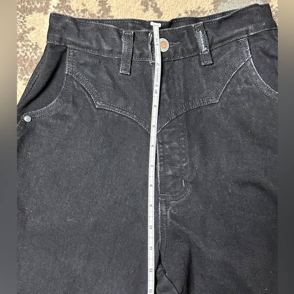 Authentic Rockies Womens Black High-Rise Tapered Leg Jeans - Picture 8 of 10